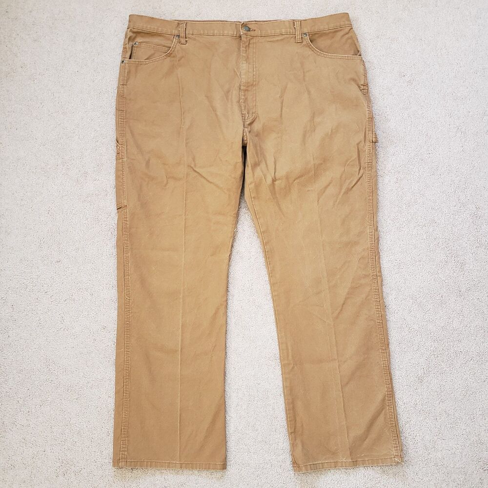 Lot Of 2 Dickies Carpenter Pants Size 44x32 Mens Beige & Gray Duck Canvas - Picture 13 of 16